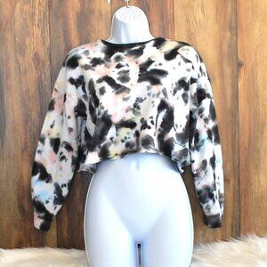 Colsie Women's Cropped Sweatshirt Colorful Size XS